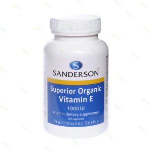 Vitamin E Hữu Cơ Cao Cấp Dạng Viên Nang Mềm – Sanderson Superior Organic Vitamin E 1000iu (Mixed Tocopherols) Softgels.