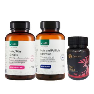 Bộ Mọc Tóc, Trị Bạc, Hói, Tóc Thưa - Mỏng Do Gen Có Đủ Sắt Và Biotin