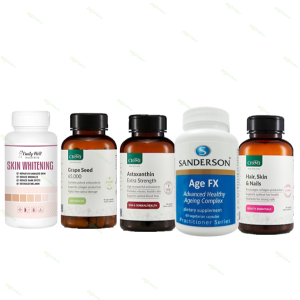 Bộ 5 Trắng Da Nâng Cơ Cấp Nước Kích Thích Mọc Tóc